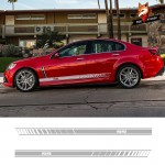 Car Auto Side Car Sticker Vinyl Car Styling Side Stripes Skirt Sticker Decals Wraps Body Stickers For Chevrolet SS